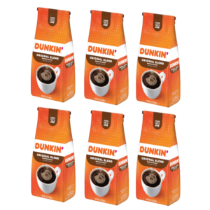 Dunkin Medium Roast Ground Coffee - Original Blend 340gm  x 6Bags/Box