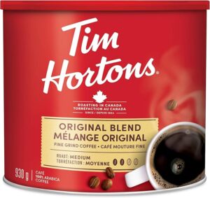 Tim HortonsOriginal Blend, Medium Roast Ground Coffee 930GM