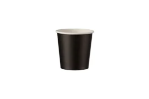 Single Wall Paper Cups 4oz Black Colour