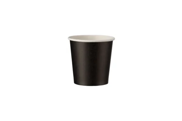 Single Wall Paper Cups 4oz Black Colour