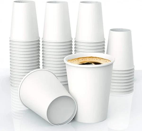 White Paper Cup 8OZ (50Pcs*20Pkt/Box)