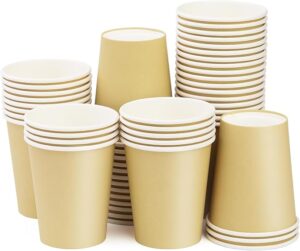 Brown Paper Cup 8OZ (50Pcs*20Pkt/Box)