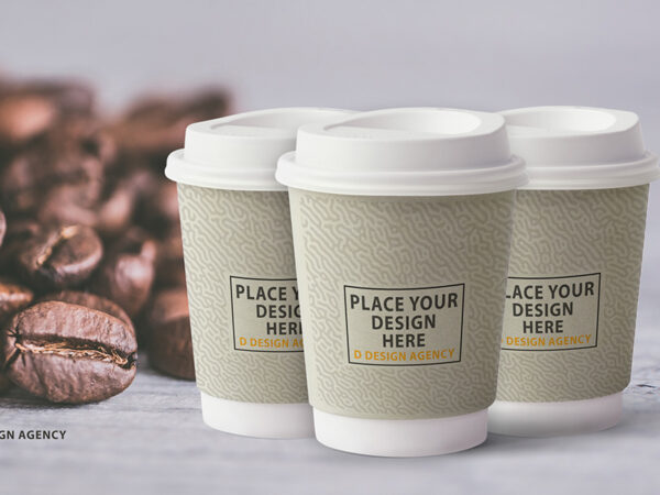 Stunning Kraft Paper Coffee Cup Mockup