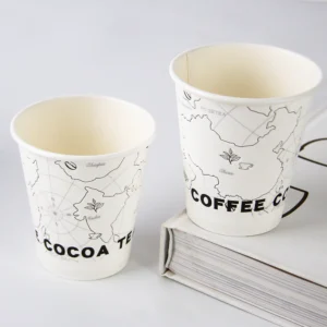 Custom Disposable  Paper Coffee Cup  8oz 12oz 16oz  With Lid