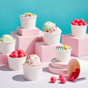 Ice Cream Cup Bowls for Hot or Cold Food 8Oz  x 200Pcs