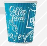 Paper Cup Blue 12OZ (25Pcs*20Pkt/Box)