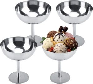 Ice Cream Cup, Stainless Steel Serving
